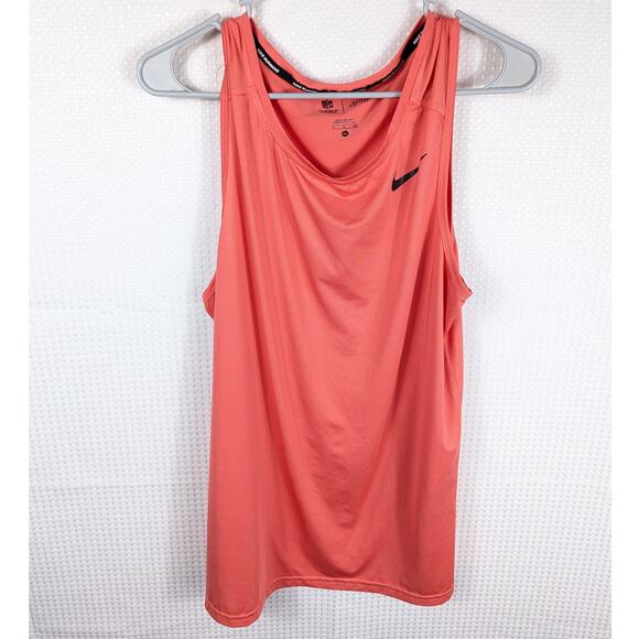 Nike NFL OnField Dri-Fit Running Tank Top Men’s XL Sleeveless Shirt Orange Coral - Picture 1 of 3